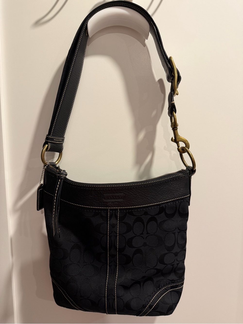 Coach Vintage Black Legacy Messenger Adjustable Crossbody Shoulder Bag